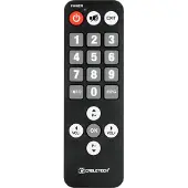 Cabletech Piloot DVB-T voor senioren (Universele afstandsbediening), Afstandsbediening, Zwart