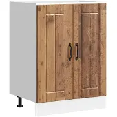 vidaXL Spoelbakonderkast Lucca bewerkt hout wit