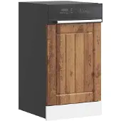 vidaXL Vaatwaspaneel Lucca bewerkt hout wit