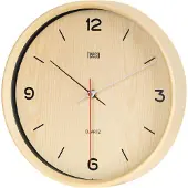 Uni-T Teesa TSA0048 Wandklok 30 cm, imitatie licht hout