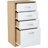 Meble Bestseller - Komoda - BIAŁY-SONOMA - 4 Lades - 45cm