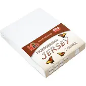 Karo Jersey hoeslaken met elastiek 90x200 cm wit