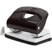 Q-CONNECT Light Duty perforator, metaal, 20 blad, zwart