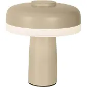Näve LED-tafellamp Pilu, dimbaar, crème / amber, Woon-/ Eetkamer, metaal, Modern, LED tafellamp