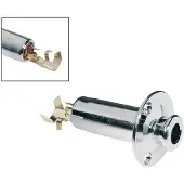Boston EPJ-67-C Eindknop Output 4-Polig Jack met Jackplaat 6.3mm Chroom
