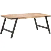 vidaXL Eettafel 180x90x76 cm massief mangohout