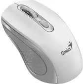 Genius NX-8025S Wit/Grijs / 1200 dpi / Draadloos / Stil / Copilot / 4 knoppen / Wit-grijs