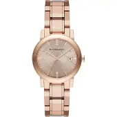 Burberry Elegant BU9135 dameshorloge in bruin roségoud roestvrij staal