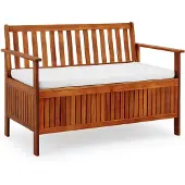 Casaria Tuinbank acaciahout 120x65x85cm opbergruimte