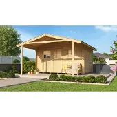 Weka Tuinhuis Met Overkapping 111 Type A Gr3 380x580cm