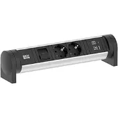 Bachmann CYCLE Bureau 2xCEE7/3 1xschakelaar 1xUSB A/C 22W 0,2m GST18