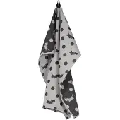 HEMA Takkie theedoek 65x65cm katoen stippen (zwart)