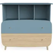 CALICOSY Commode Firmiana | 96 x 55,7 x 82,8 cm | Blauw