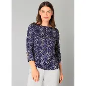 Yest Bryn Tops Dark Navy/Multi Colo