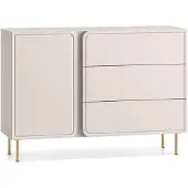 Selsey Ladekast Lachlan | mdf beige 120x85x40 cm ladekasten | NADUVI