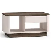 Selsey Vilavio – Salontafel met lade & open vakken, Kasjmier/Eikenlook donker, 90x60 cm