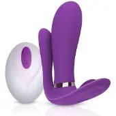 Teazers - Purple Pleaser Vibrator met Afstandsbediening - Oplaadbaar - Waterproof - Vibrators voor Vrouwen - Sex Toys voor Vrouwen - Buttplugs - G-Spot Vibrator - Buttplug Vibrator - Dildo - Paars