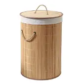 CALICOSY Ronde bamboe wasmand 60l h50 cm