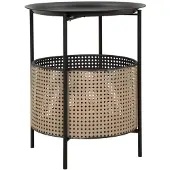 Mauro Ferretti Ronde tafel met opbergmand, Ø 40 cm
