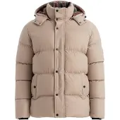 OMBRE Winterjas 'OM-JAHP-0205' lichtbeige