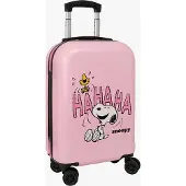 Snoopy 20´´ 40.1l 34.5x20x55 Cm Trolley Bag Roze Kinderen