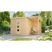 Weka Tuinhuis Met Overkapping 413 Type A Gr1 250x400cm