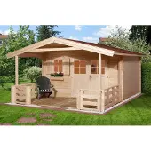 Weka Tuinhuis Met Overkapping 111 Type B Gr1 250x380cm