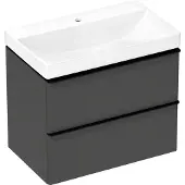 Hansgrohe Xelu Q - Wastafel 80x48 cm, zonder overloop, met kraangat, SmartClean, wit 61020450