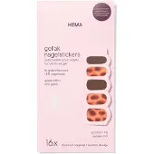 HEMA Gellak Nagelstickers Tortoise - 16 Stuks