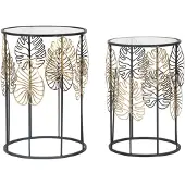 Mauro Ferretti Tafel Foglie Glam Coppia Ø 38×55 cm