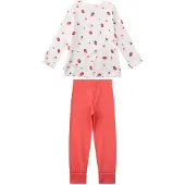 Sanetta Nachtkledij watermeloen rood / parelwit