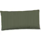 Descanso Kussensloop Katoen Satijn Hotel Sevilla - olive green 40x80cm