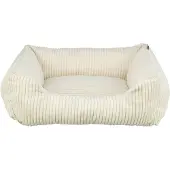 Trixie vital hondenmand jonna hoekig ribfluweel creme 120x80 cm