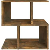 vidaXL Nachtkastje 50x30x51,5 cm bewerkt hout gerookt eikenkleurig