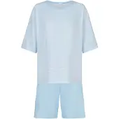 Mey Korte pyjama Serie Simple Stripes Alice Blue | Maat 48