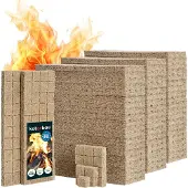 KOTARBAU 2400 Stuks Aanmaakblokjes voor Open Haard - Houtwol - 25x8x13 cm - Aanmaakwokkels - Aanmaakblokjes voor Houtkachel - BBQ Open Haard