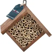 KOTARBAU Insectenhotel Voor In De Tuin, Hout, 240 x 240 mm, Bruin, Lieveheersbeestjes Huisje, Insectenhotel Voor Wilde Bijen, Insectenhuis om op te Hangen
