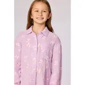 Woody Slaapkleedje lila vlinder print - maat 176/16J