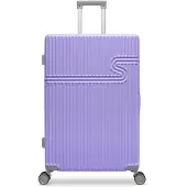 Bhppy Reiskoffer groot 76x51x28 cm - Koffer met wielen - TSA slot - 86L - Signature koffer Bright Lavender