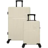Bhppy Kofferset 2 delig - Handbagage koffer 28L - Reiskoffer 86L - TSA slot - Signature kofferset White Ivory