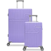 Bhppy Kofferset 2 delig - Handbagage koffer 28L - Reiskoffer 86L - TSA slot - Signature kofferset Bright Lavender