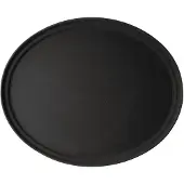 Cambro Camtread ovaal antislip glasvezel dienblad zwart 68,5x56cm