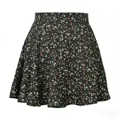 MEETWEE Rok 'Floral dress' zwart