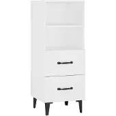 vidaXL Dressoir 34,5x34x90 cm bewerkt hout wit