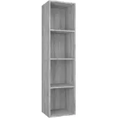 vidaXL Boekenkast / tv-meubel 36x30x143 cm grijs sonoma eikenkleurig