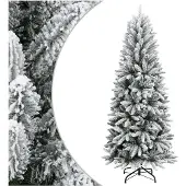 vidaXL Kunstkerstboom met sneeuw 120 cm PVC en PE