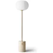 Audo Copenhagen Menu JWDA Floor Lamp Sand Travertine | Brushed Brass (H130)
