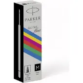 Parker ECO balpen navulling, medium, zwart, 20 stuks
