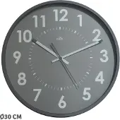 Cep wandklok, quartz, diameter 30 cm, grijs