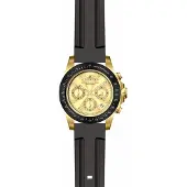 Invicta Speedway 50761 Herenhorloge - Quartz Uurwerk - Roestvrij Staal met Gouden Wijzerplaat - 39 mm